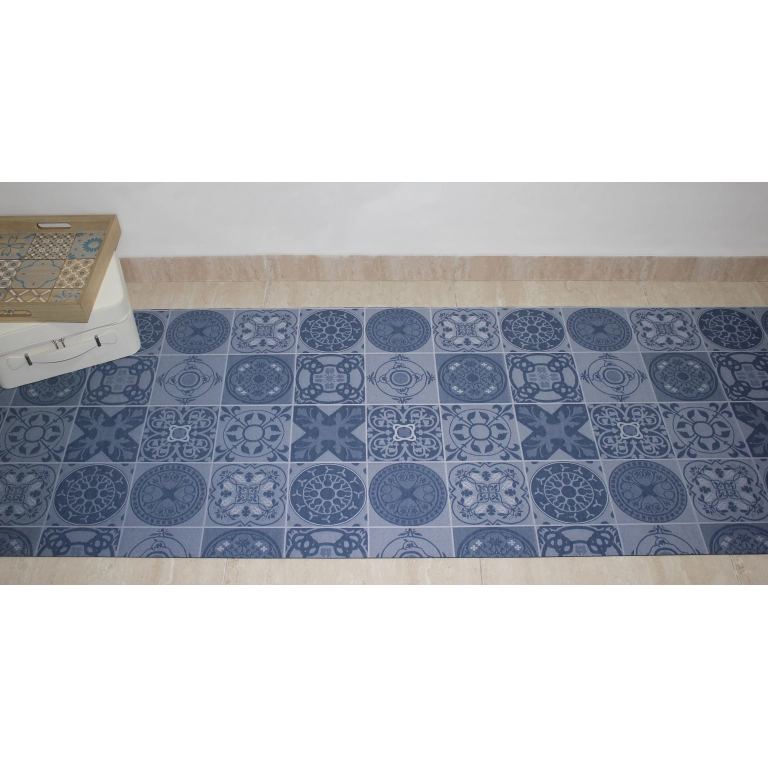 Tapis d'intérieur LUGANO bleu 65 cm Tapis d'intérieur LUGANO bleu 65 cm