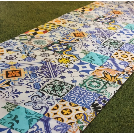 Tapis d'intérieur ARAL bleu 65 cm