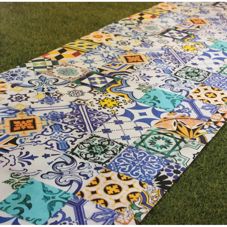 Tapis d'intérieur ARAL bleu 130 cm Tapis d'intérieur ARAL bleu 130 cm