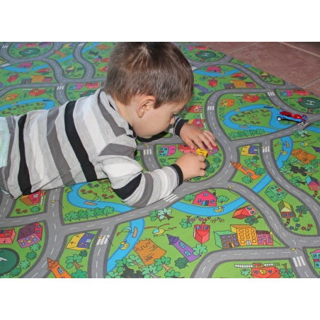 Tapis d'intérieur ROAD gris 130 cm