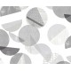 TOILE CIRÉE CIRCLE gris alu