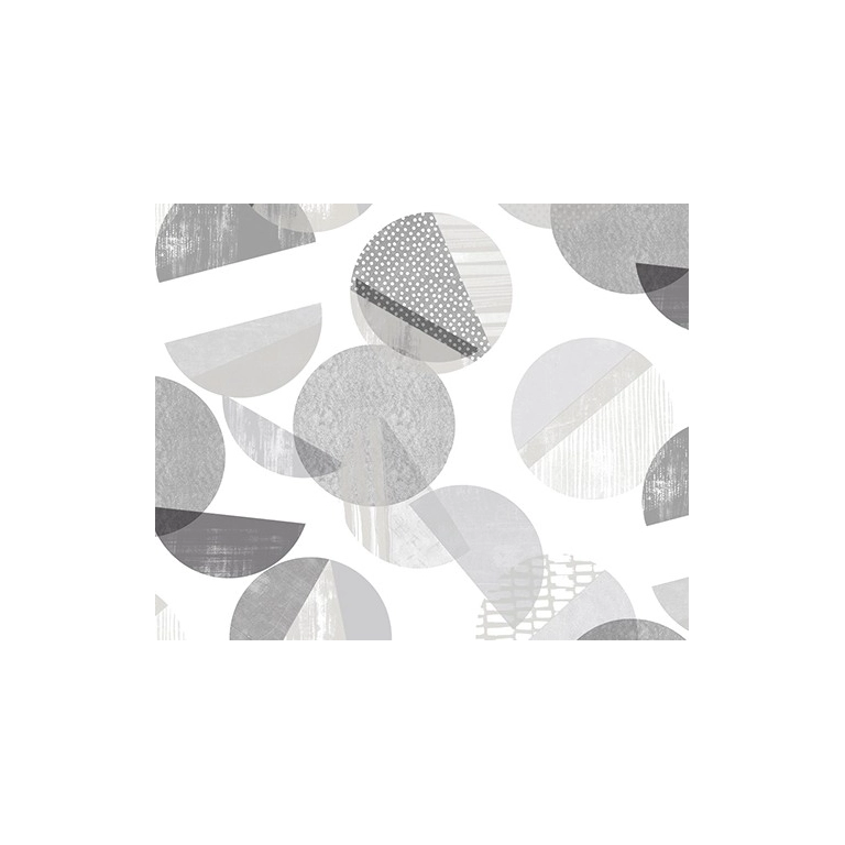 TOILE CIRÉE CIRCLE gris alu