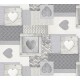 TOILE CIRÉE SERDTE coeur gris