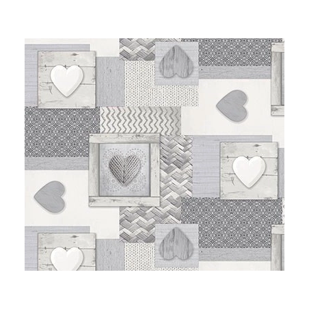 TOILE CIRÉE SERDTE coeur gris