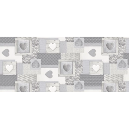 TOILE CIRÉE SERDTE coeur gris