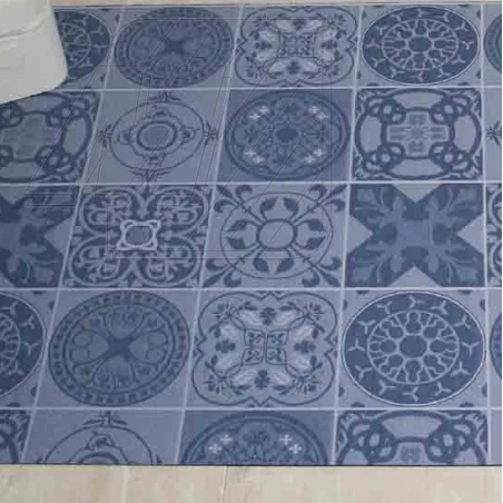 Tapis d'intérieur LUGANO bleu 65 cm