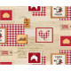 TOILE CIRÉE POULETTE rouge