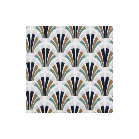 Tissu coton enduit 154 - KOLIX grège anthracite