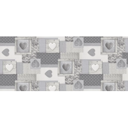 TOILE CIRÉE 160 COEUR GRIS CLAIR