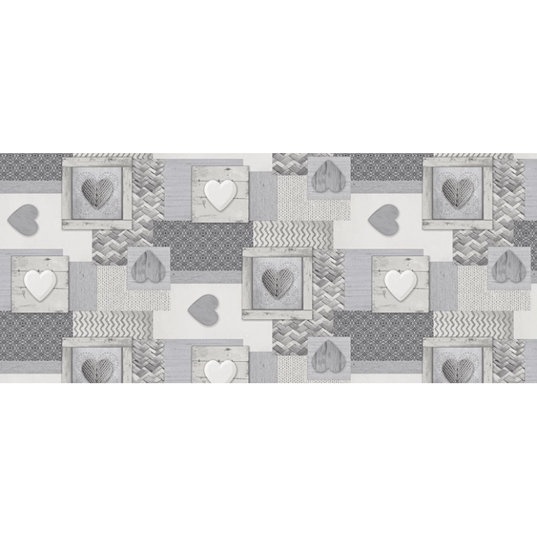 TOILE CIRÉE 160 COEUR GRIS CLAIR