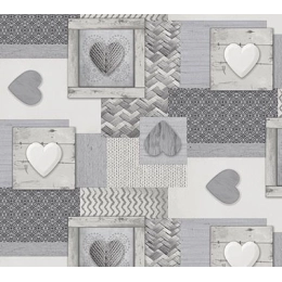 TOILE CIRÉE 160 COEUR GRIS CLAIR