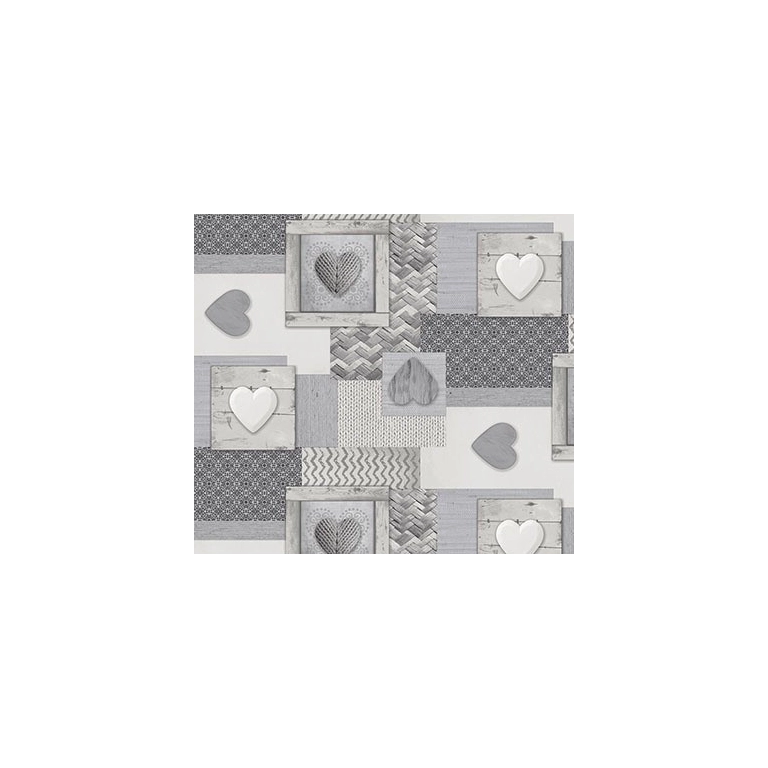 TOILE CIRÉE 160 COEUR GRIS CLAIR