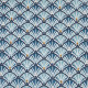 Tissu coton enduit 154 - JACINTHE bleu