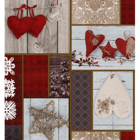 TOILE CIRÉE MISTI GRIS rouge