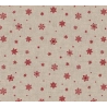 TOILE CIRÉE FLOCON rouge