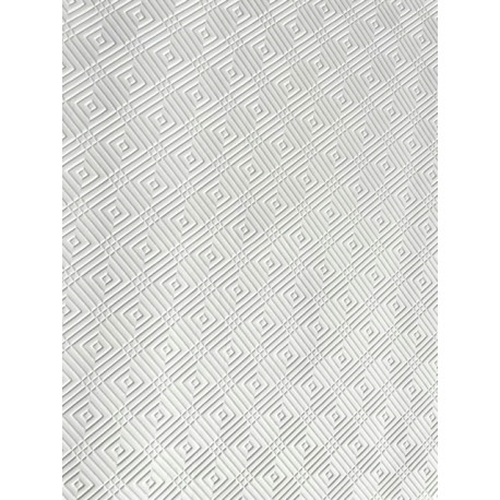 SOUS NAPPE LOSANGE PVC 140 blanc ep. 2 mm