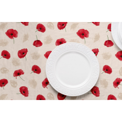 PROTÈGE TABLE AMAPOLAS rouge