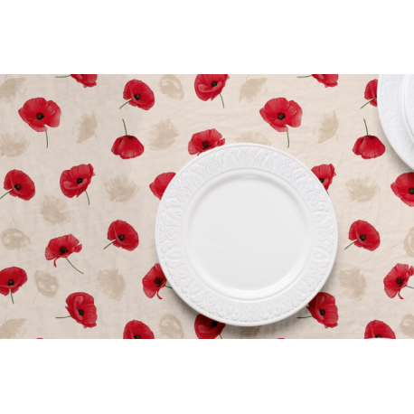PROTÈGE TABLE AMAPOLAS rouge PROTÈGE TABLE AMAPOLAS rouge