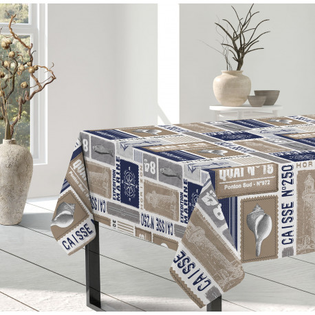 TOILE CIRÉE HORIZON marine