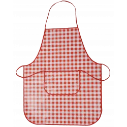 Tablier ÉcoTab - Carreaux Rouge