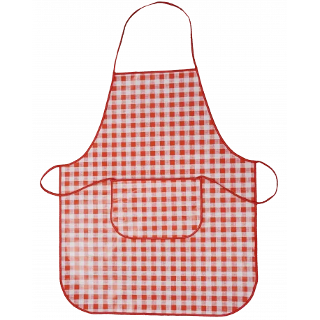 Tablier ÉcoTab - Carreaux Rouge