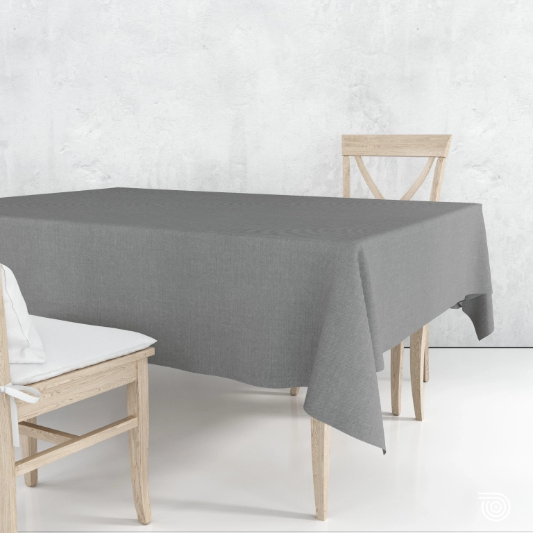 Nappage en tissu gris ardoise - Nappe d'intérieur en coton gris foncé Nappage en tissu gris ardoise - Nappe d'intérieur en coton gris foncé