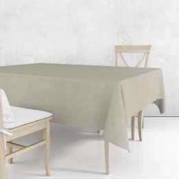 Nappage en tissu gris nuage - Nappe d'intérieur en coton gris clair