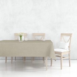 Nappage en tissu gris nuage - Nappe d'intérieur en coton gris clair