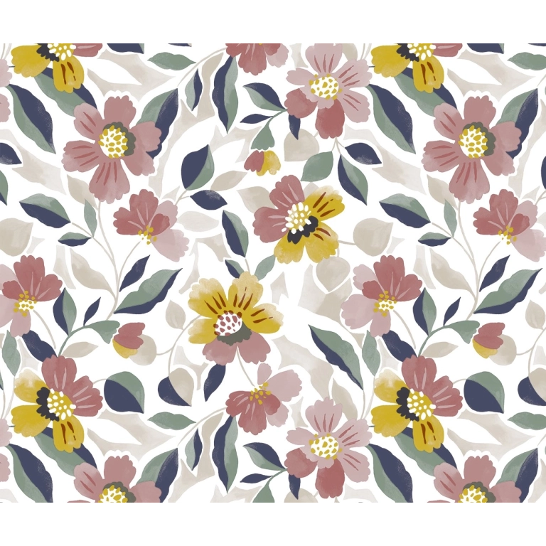Toile cirée florale printanière - Nappe cirée fleur de saison Toile cirée florale printanière - Nappe cirée fleur de saison