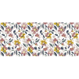 Toile cirée florale printanière - Nappe cirée fleur de saison