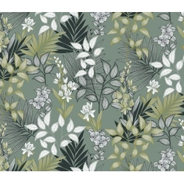 Toile cirée feuillage vert - Nappe Toile cirée nature verte