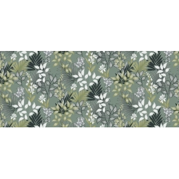 Toile cirée feuillage vert - Nappe Toile cirée nature verte