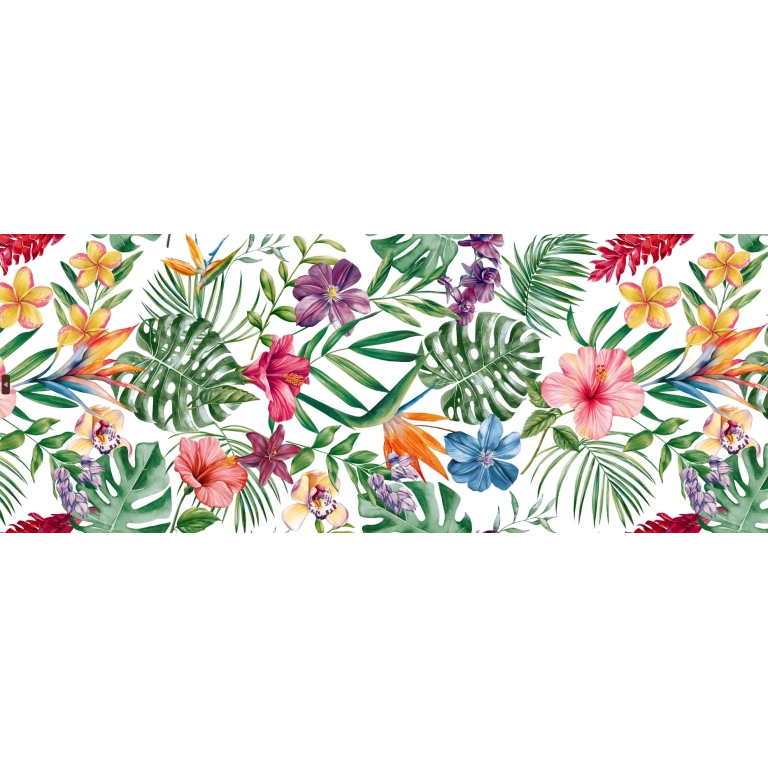 Toile cirée Caraïbes color - Nappe toile cirée fleurie et tropicale Toile cirée Caraïbes color - Nappe toile cirée fleurie et tropicale