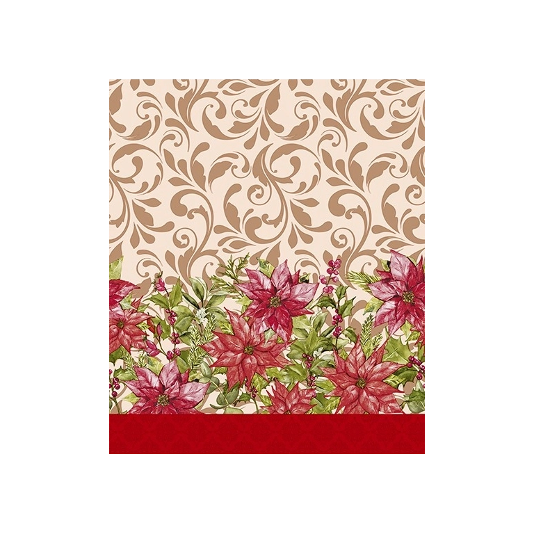 Toile cirée baroque oriental - Nappe cirée fleur printanière au mètre Toile cirée baroque oriental - Nappe cirée fleur printanière au mètre