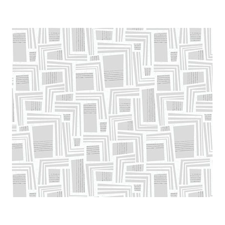 Nappe transparente imprimée design - Toile cirée transparente géométrique blanc