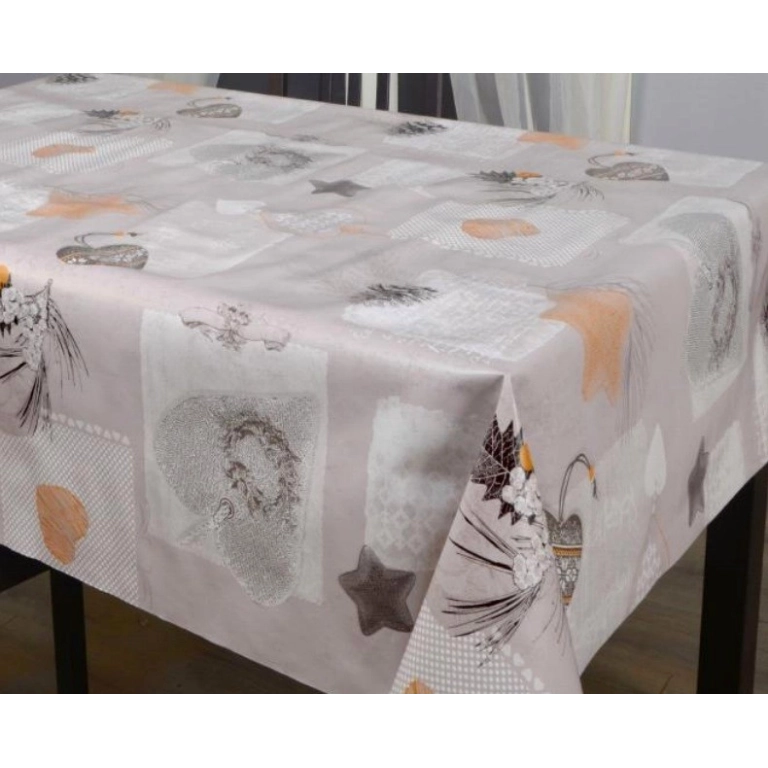 Toile cirée cœur largeur 180 cm - Nappe cirée cœur 180 cm Toile cirée cœur largeur 180 cm - Nappe cirée cœur 180 cm