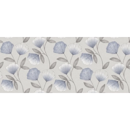 Toile cirée feuillage bleu - Nappe de table ginko bleu 160 cm