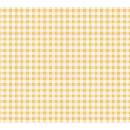 Nappe à carreaux jaune et blanc - Toile cirée à carreaux jaune