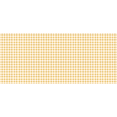 Nappe à carreaux jaune et blanc - Toile cirée à carreaux jaune
