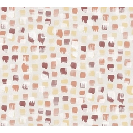 Toile cirée abstrait nacre argenté - Nappe cirée blanc nacré à motif