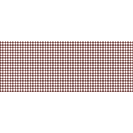 Nappe à carreaux marron et blanc - Nappe de restaurant à carreaux marron Nappe à carreaux marron et blanc - Nappe de restaurant à carreaux marron