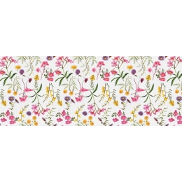 Toile cirée Florale jaune - Nappe printanière bouquet de fleurs