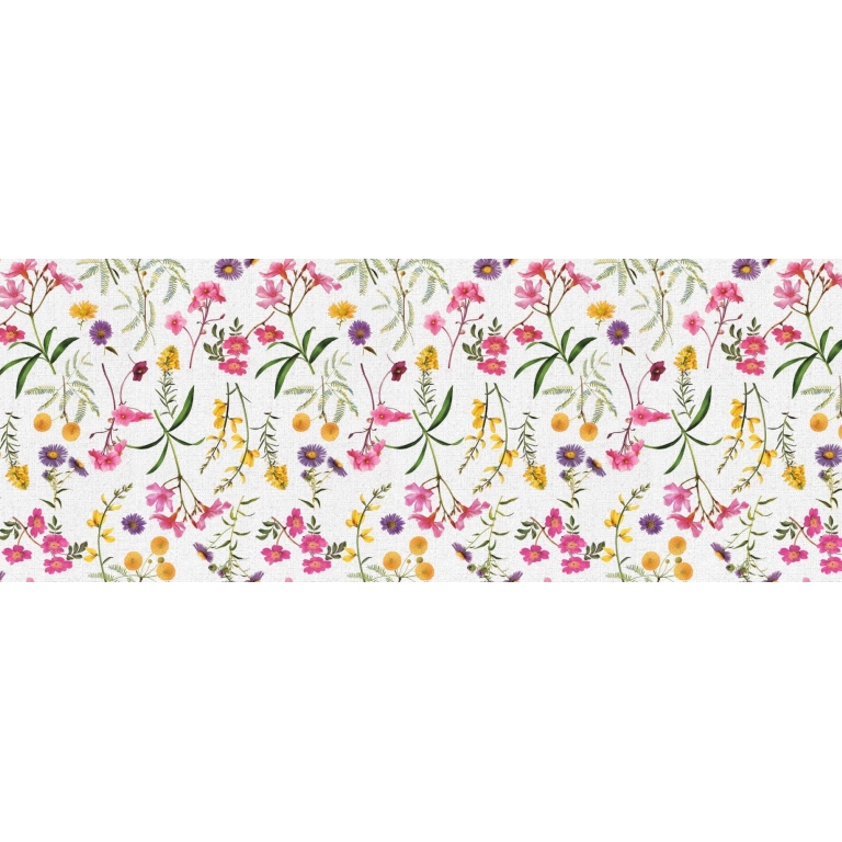Toile cirée Florale jaune - Nappe printanière bouquet de fleurs Toile cirée Florale jaune - Nappe printanière bouquet de fleurs