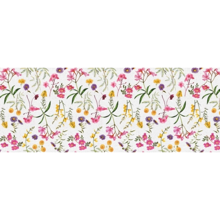 Toile cirée Florale jaune - Nappe printanière bouquet de fleurs Toile cirée Florale jaune - Nappe printanière bouquet de fleurs