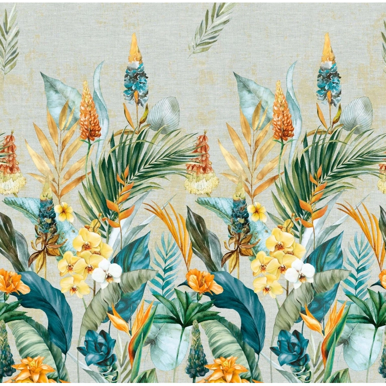 Toile cirée faune chemin de table - Nappe cirée feuillage nature Toile cirée faune chemin de table - Nappe cirée feuillage nature