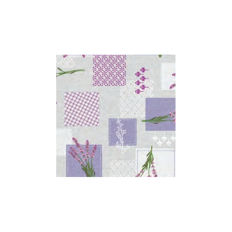 Toile cirée lavande lilas 140 cm - Nappe provençal lavande lilas Toile cirée lavande lilas 140 cm - Nappe provençal lavande lilas