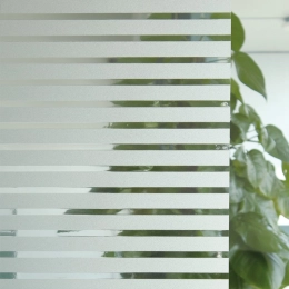 Film Electrostatique vitre et fenêtre RAYURES bandes Opaque - Facile à poser