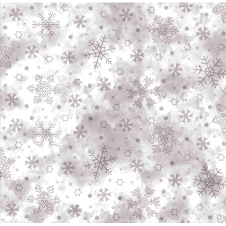 Nappe de noël Flocon de neige - Nappe festive Givre de Noël