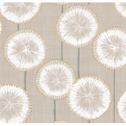Toile cirée ASTER beige - Façon lin
