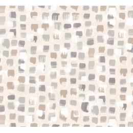 Toile cirée LEONOR beige - Abstraite et Moderne